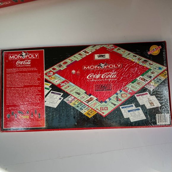 Vintage Monopoly‎ Coca-Cola Collector's Edition Board Game 1999 Coke Sealed - Picture 3 of 8